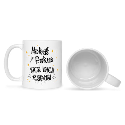 Bedruckte Tasse mit Spruch Hokus Pokus