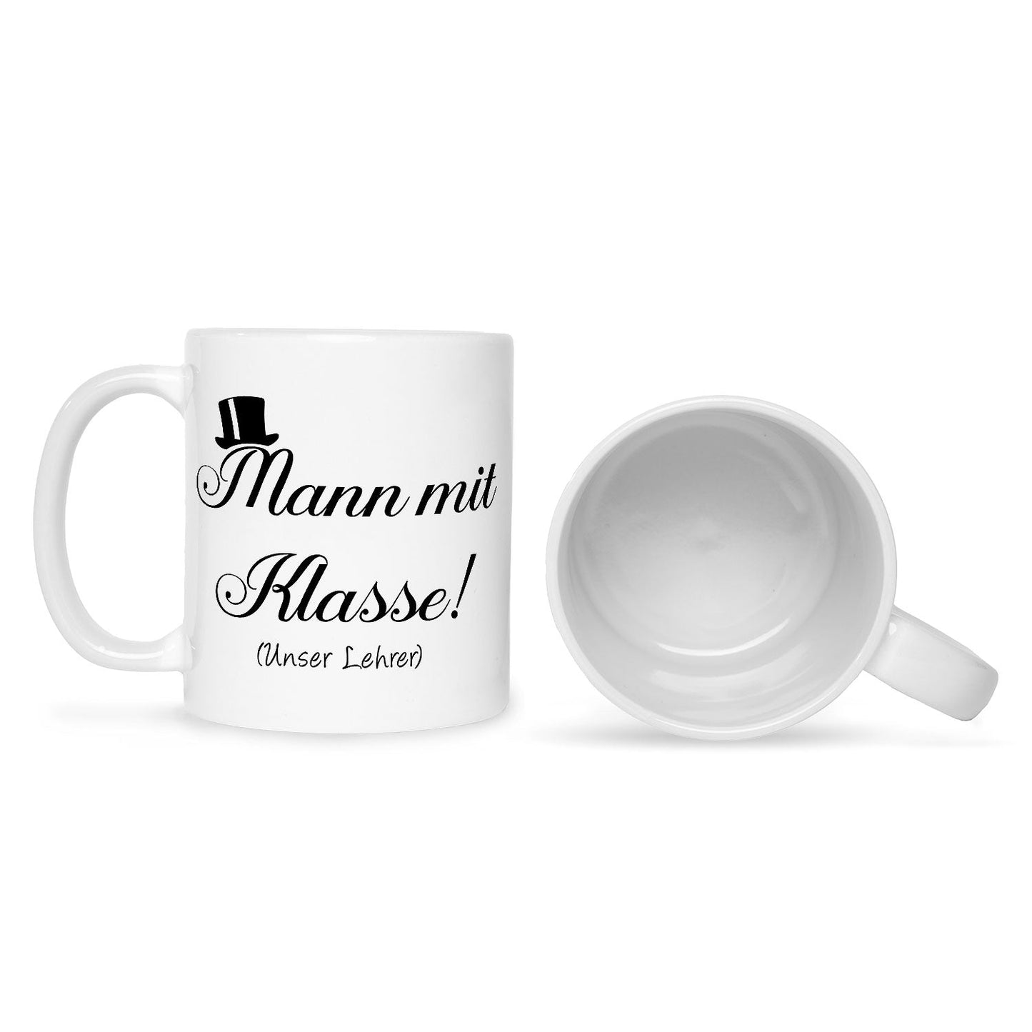 Bedruckte Tasse mit Spruch Frau mit Klasse