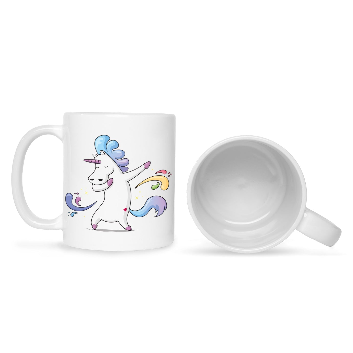Bedruckte Tasse mit Motiv Einhorn