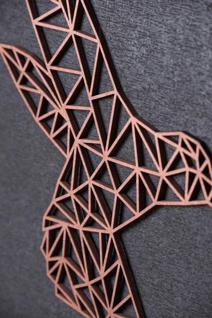 Origami Kolibri aus Holz -