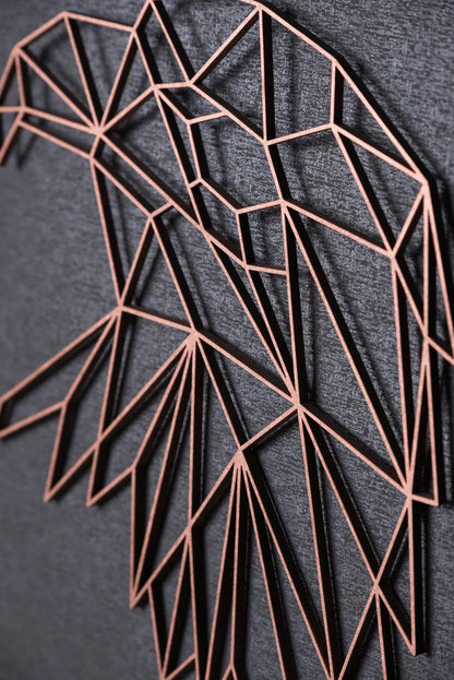 Origami Adlerkopf aus Holz -