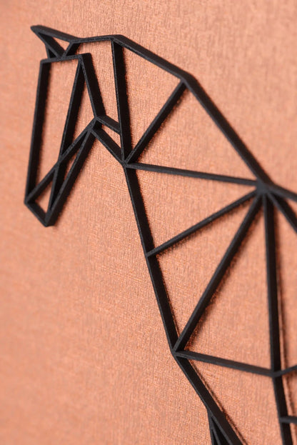 Origami Pferd aus Holz -