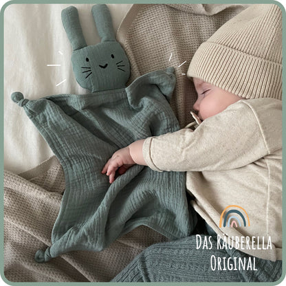 Musselin Schmusetuch Hase Mint