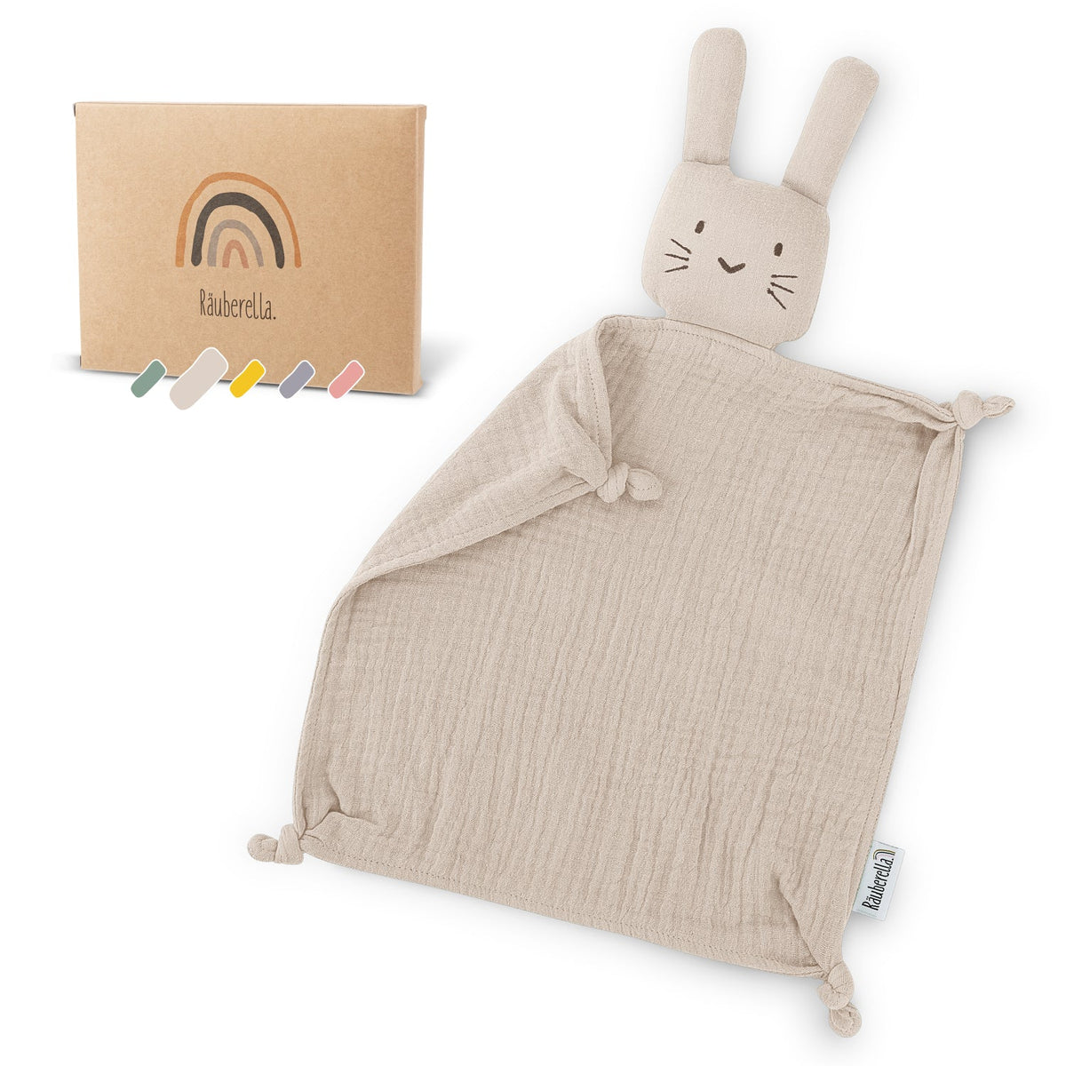 Musselin Schmusetuch Hase Soft Beige