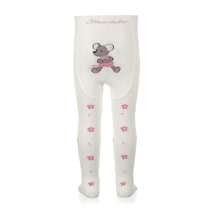 Sterntaler Crawling Tights Mouse - ABS Tights for Girls - Children's Tights with Non-Slip Nubs on Knee, Instep and Sole - Crawling Tights for Crawling Adventures