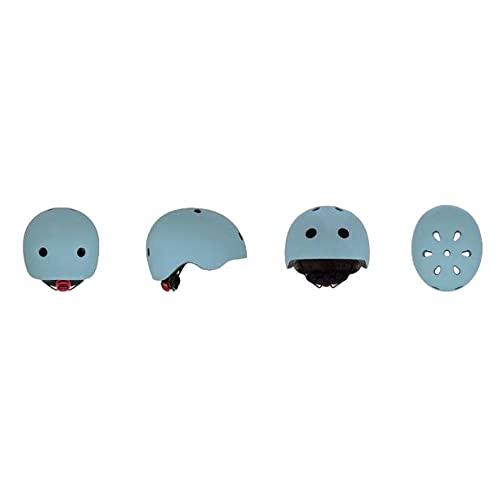 Scoot and Ride Babyhelm mit verstellbaren Trägern, Mattes Finish, Größen XXS, inklusive LED-Sicherheitslicht und weicher Fleece-Polsterung für zusätzlichen Schutz