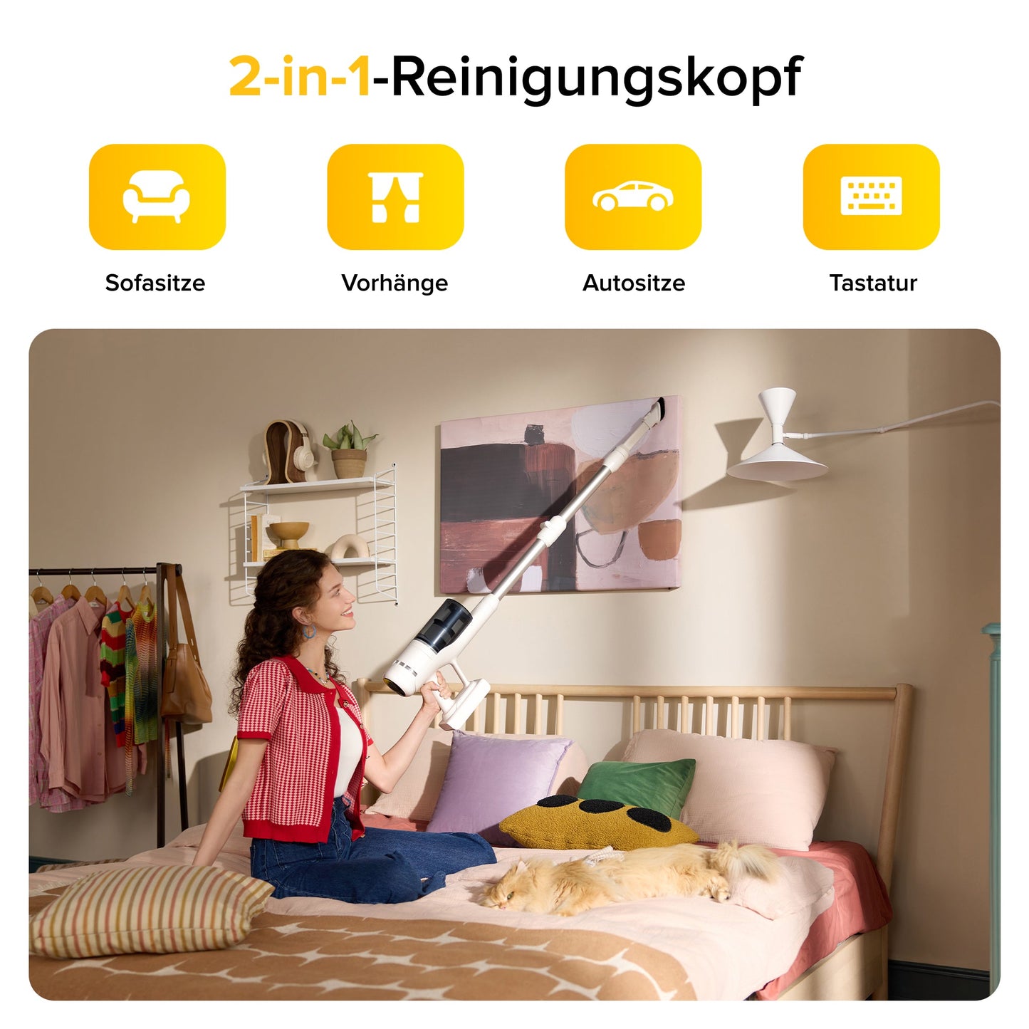 Roborock H60 2-in-1 Akku-Staubsauger mit Power-Detect