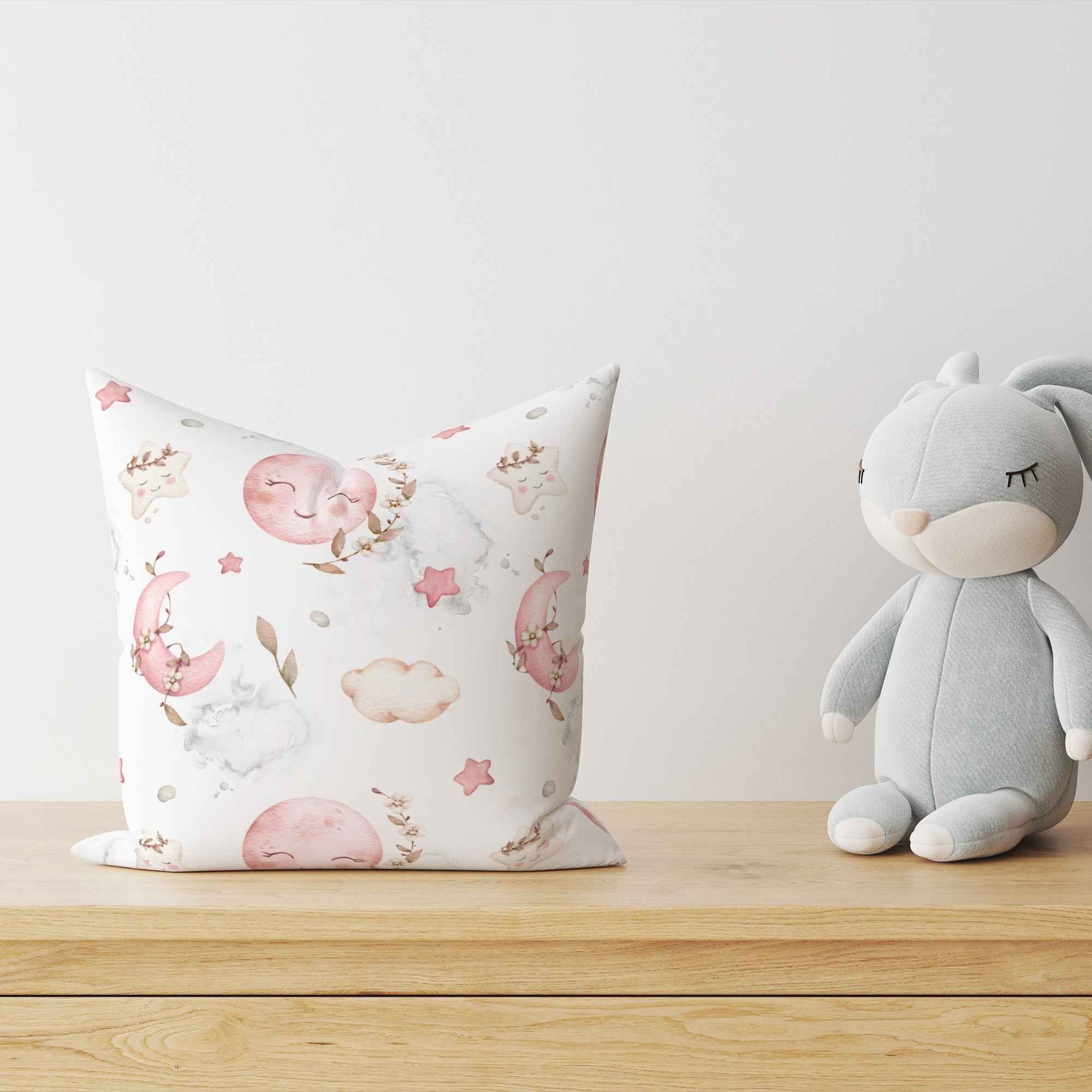 "Sweet Moon Rosa" Kinder Dekokissen