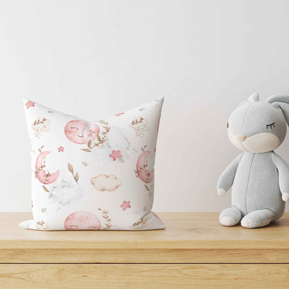 "Sweet Moon Rosa" Kinder Dekokissen