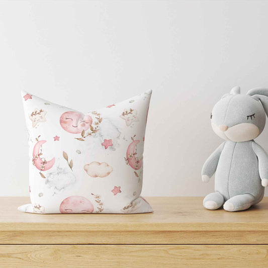 "Sweet Moon Rosa" Kinder Dekokissen