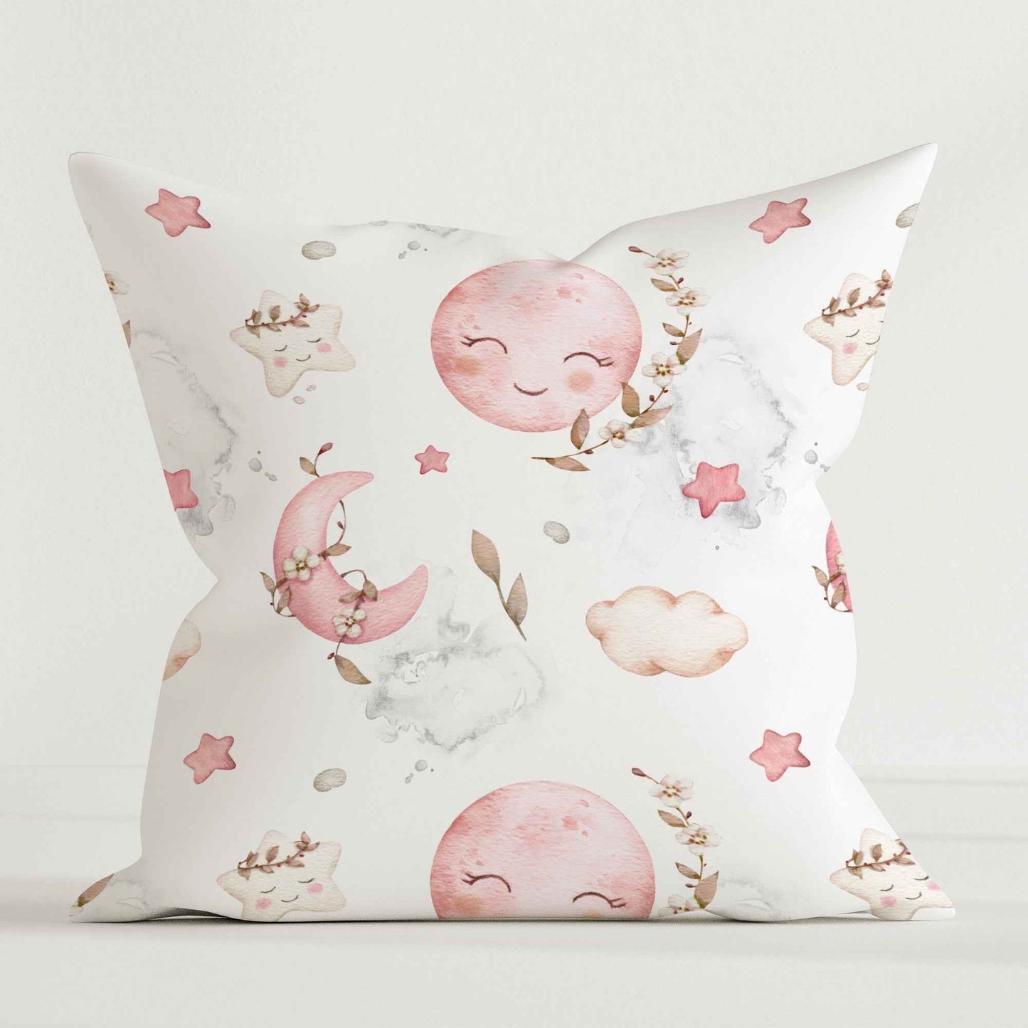 "Sweet Moon Rosa" Kinder Dekokissen