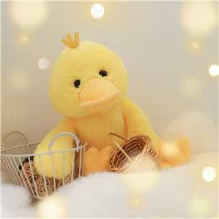 Apricot Lamb Cuddly Toy Velvet Duck 23 cm - Plush Toy Plush Toy for Children and Baby - Fluffy Stuffed Toy for Playing, Gift & Cuddling - Cosy Cuddly Toy - Duck