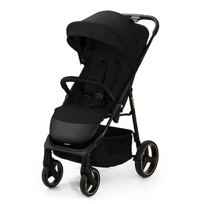 Kinderkraft TRIG 3 Kinderwagen, Kinderbuggy, Liegewagen, Sportwagen, Buggy, Zusammenklappen, Breite und tiefe Sitz, mit Liegeposition, 4 Rad Dämpfung, Große Dach, 5-Punkt-Gurt, bis zu 25 kg, Beige - Meloni2