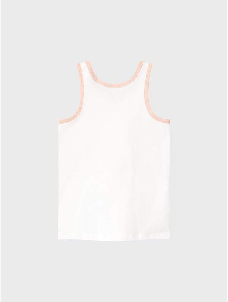 NAME IT Baby-Mädchen NMFTANK TOP Evening Sand Hearts NOOS Unterhemden, 86