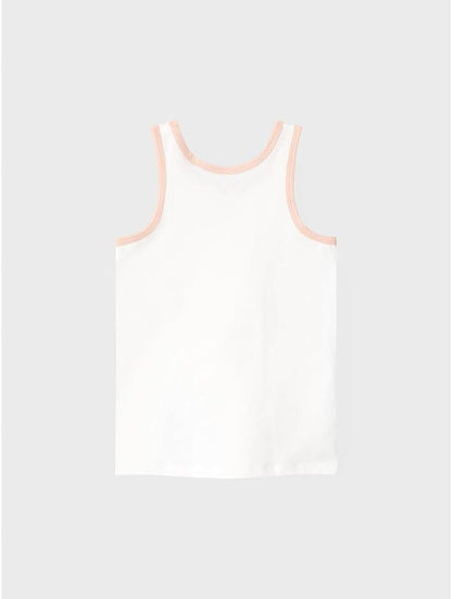 NAME IT Baby-Mädchen NMFTANK TOP Evening Sand Hearts NOOS Unterhemden, 86