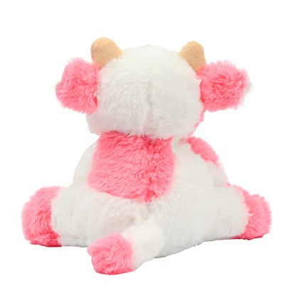 Hopearl Niedliches Plüschkuh-Spielzeug, Schlenker, Milchrinder, weiches Stofftier, niedliches Geburtstag, für Jungen, Mädchen, Kinder, Kleinkinder, 22,9 cm