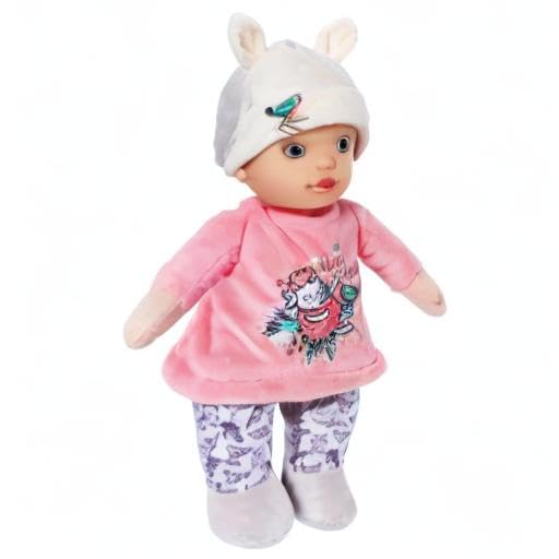 Zapf Creation 706428 Baby Annabell Sweetie for Babies 30cm - weiche rosa Stoffpuppe für Babys, integrierte Rassel, waschbar, ab Geburt nutzbar.