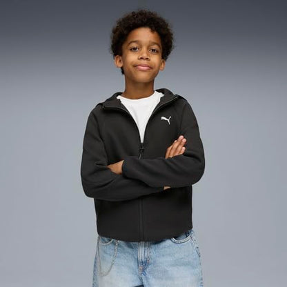 PUMA Boys' Evostripe Full-Zip Hoodie Dk B Sweat Jackets (1 Pack) 
