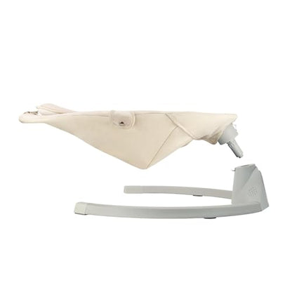 MoMi KENANI baby bouncer for children up to 9 kg, foldable, with remote control &amp; Bluetooth for connecting to a smartphone, battery or power connection, with 5-point safety belt, sun protection, insect net 