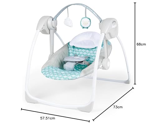 Ingenuity, tragbare Babyschaukel, Cuddle lamp - mit Melodien, Zeit- und Schaukeleinstellung