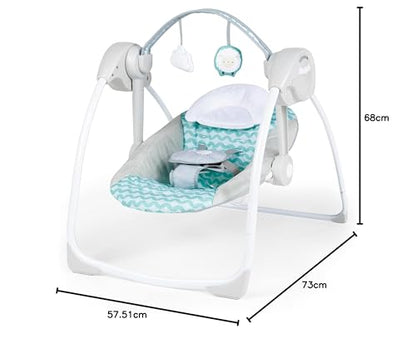 Ingenuity, tragbare Babyschaukel, Cuddle lamp - mit Melodien, Zeit- und Schaukeleinstellung