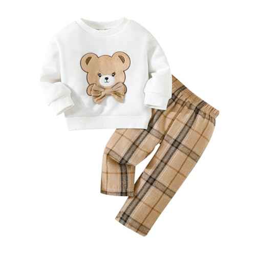 Toddler Baby Boys Outfit Colour Block Letter Print Sweatshirt Top + Plain Trousers Baby Autumn Spring 2-Piece Clothing Set