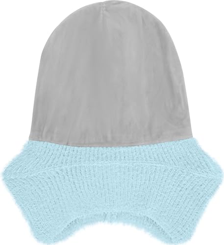 ATNKE Kinder LED Beleuchtete Ohrenklappen Mütze mit Licht,USB Wiederaufladbare 4 LED Laufmütze Stirnlampe Winter Warm Fleece Gefüttert Strick Mütze Geschenke für Jungen und Mädchen