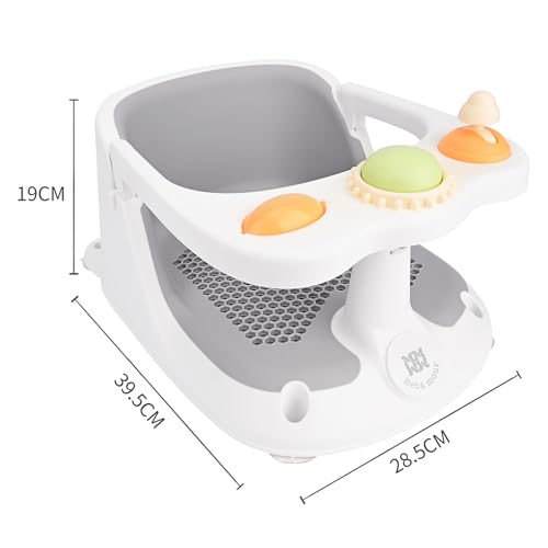 Bebamour Baby Bath Seat 6 Months + Child Bathtub Non-Slip Bath Chair, Water Jug