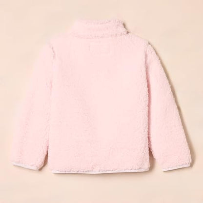 Amazon Essentials Mädchen Sherpa-Fleecejacke mit durchgehendem Reißverschluss