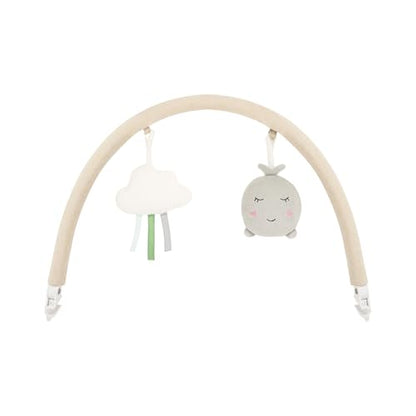 MoMi KENANI baby bouncer for children up to 9 kg, foldable, with remote control &amp; Bluetooth for connecting to a smartphone, battery or power connection, with 5-point safety belt, sun protection, insect net 