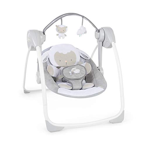 Ingenuity, tragbare Babyschaukel, Cuddle lamp - mit Melodien, Zeit- und Schaukeleinstellung