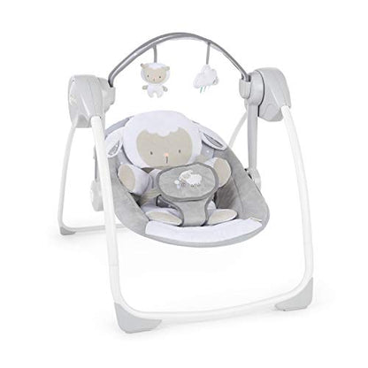 Ingenuity, tragbare Babyschaukel, Cuddle lamp - mit Melodien, Zeit- und Schaukeleinstellung