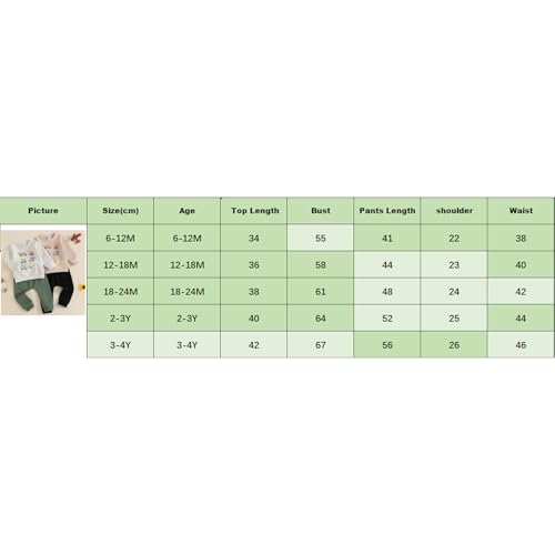 Baby Boys Soft Clothing Sets Toddler Cute Two Piece Outfit Long Sleeve Tractor Print Sweatshirt and Trousers Set Autumn Winter Jogging Suit 