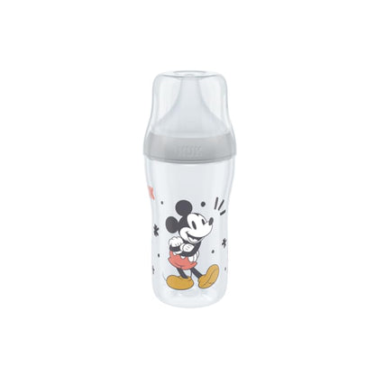 NUK First Choice+ Baby Bottle Starter Set | 0–6 months | 4 bottles with Temperature Control &amp; Bottle Box | Anti-Colic Air System | BPA-free | Disney Winnie the Pooh 