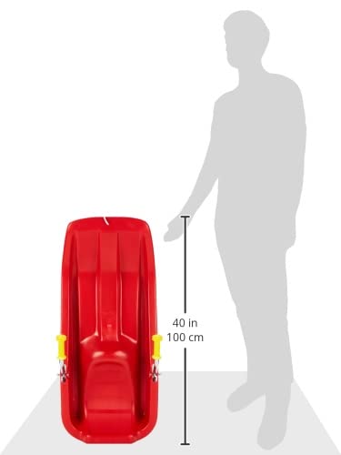 Rolly Toys rollySnow Max (Alter ab 3 Jahre, Farbe Rot, ergonomischer Sitz, mit zwei Bremsen, belastbar bis 100 kg) 200115
