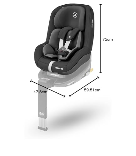 Maxi-Cosi Pearl Pro² i-Size, Kleinkinderautositz, ISOFIX, Rückwärtsgerichteter Autositz, Gruppe 1, Ab ca. 6 Monate bis 4 Jahre, 67 bis 105 cm, Authentic Black - Meloni2