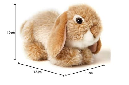 Uni-Toys - Widderkaninchen, liegend (braun) - 18 cm (Länge) - Plüsch-Hase, Kaninchen - Plüschtier, Kuscheltier