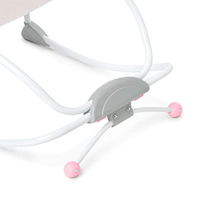 Bright Starts, Disney Baby Minnie Mouse Forever Besties, Wippe für Babies und Kleinkinder, mit beruhigenden Vibrationen, abnehmbarem Spielzeugbogen und 2 Spielzeugen, rose, 12209