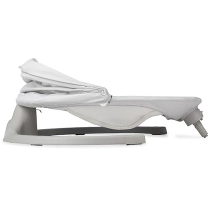 MoMi KENANI baby bouncer for children up to 9 kg, foldable, with remote control &amp; Bluetooth for connecting to a smartphone, battery or power connection, with 5-point safety belt, sun protection, insect net 