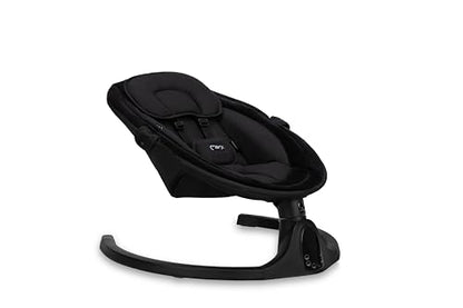 MoMi KENANI baby bouncer for children up to 9 kg, foldable, with remote control &amp; Bluetooth for connecting to a smartphone, battery or power connection, with 5-point safety belt, sun protection, insect net 