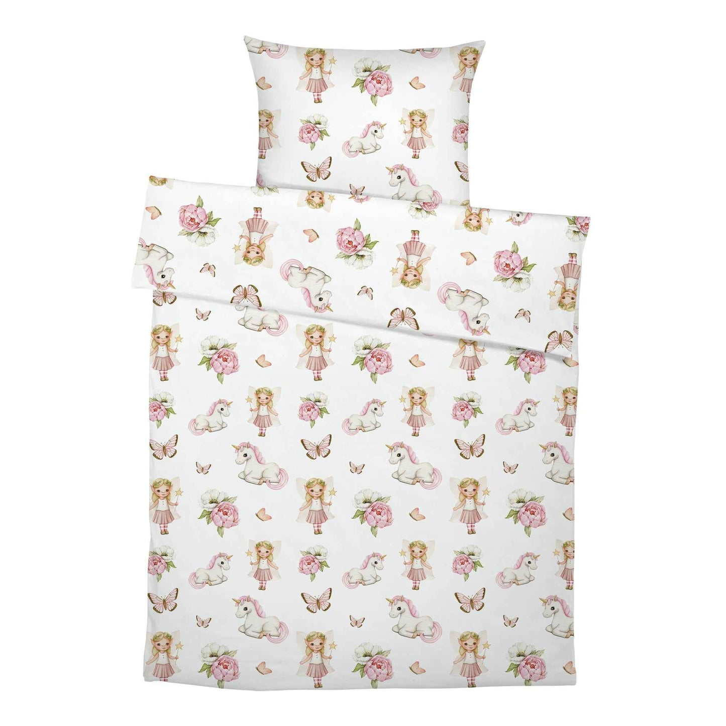 “Fee und Einhorn” Premium Kinderbettwäsche