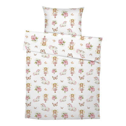 “Fee und Einhorn” Premium Kinderbettwäsche