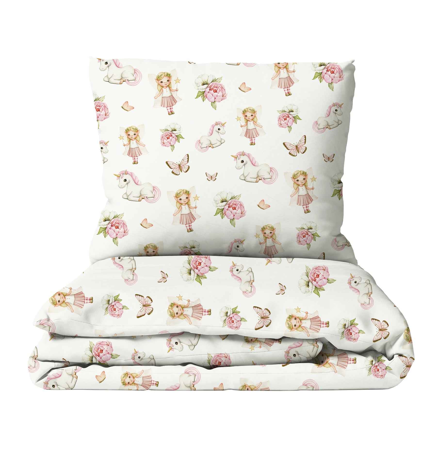 “Fee und Einhorn” Premium Kinderbettwäsche