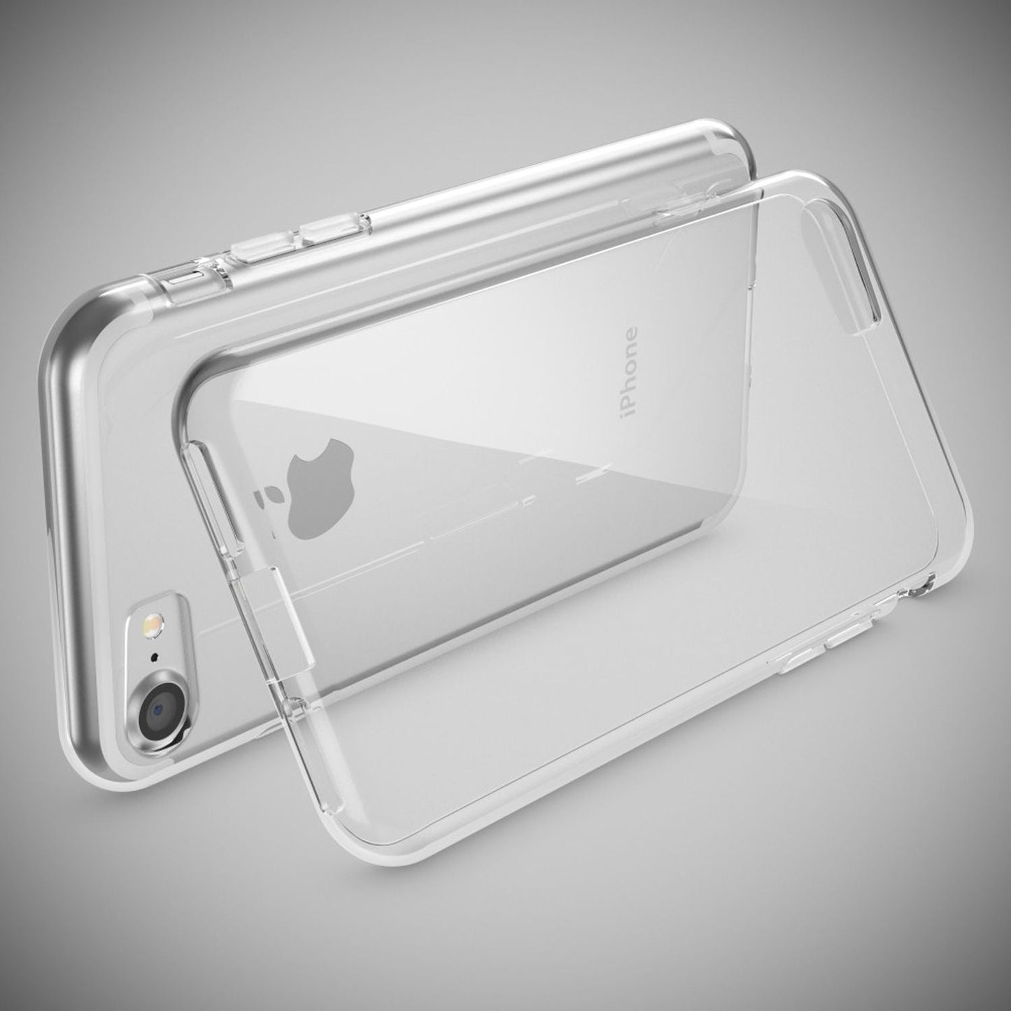 NALIA Transparente Silikonhülle für iPhone 7 / 8 / SE 2020 / SE 2022 – Anti-Gelb & Rutschfest – GLAZE (Handyhülle Kristallklar, Schlank & Stoßfest) – Marke aus Berlin