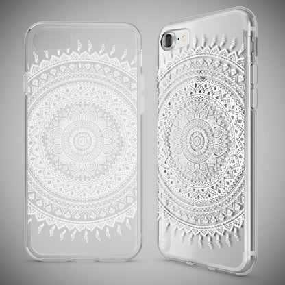 NALIA Handyhülle kompatibel mit iPhone 7, Slim Silikon Motiv Handy-Case Crystal Schutz-Hülle Dünn Durchsichtig, Etui Handy-Tasche Schale Back-Cover Transparent Bumper