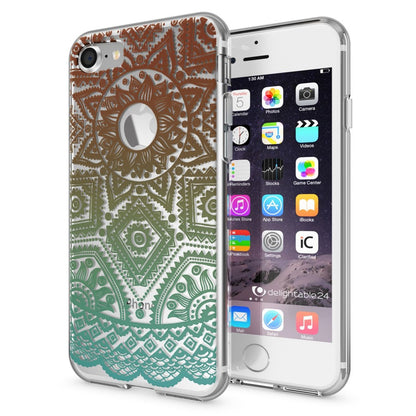 NALIA Handyhülle kompatibel mit iPhone 7, Slim Silikon Motiv Handy-Case Crystal Schutz-Hülle Dünn Durchsichtig, Etui Handy-Tasche Schale Back-Cover Transparent Bumper