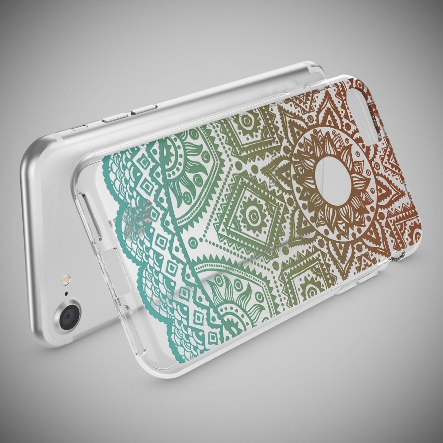 NALIA Handyhülle kompatibel mit iPhone 7, Slim Silikon Motiv Handy-Case Crystal Schutz-Hülle Dünn Durchsichtig, Etui Handy-Tasche Schale Back-Cover Transparent Bumper