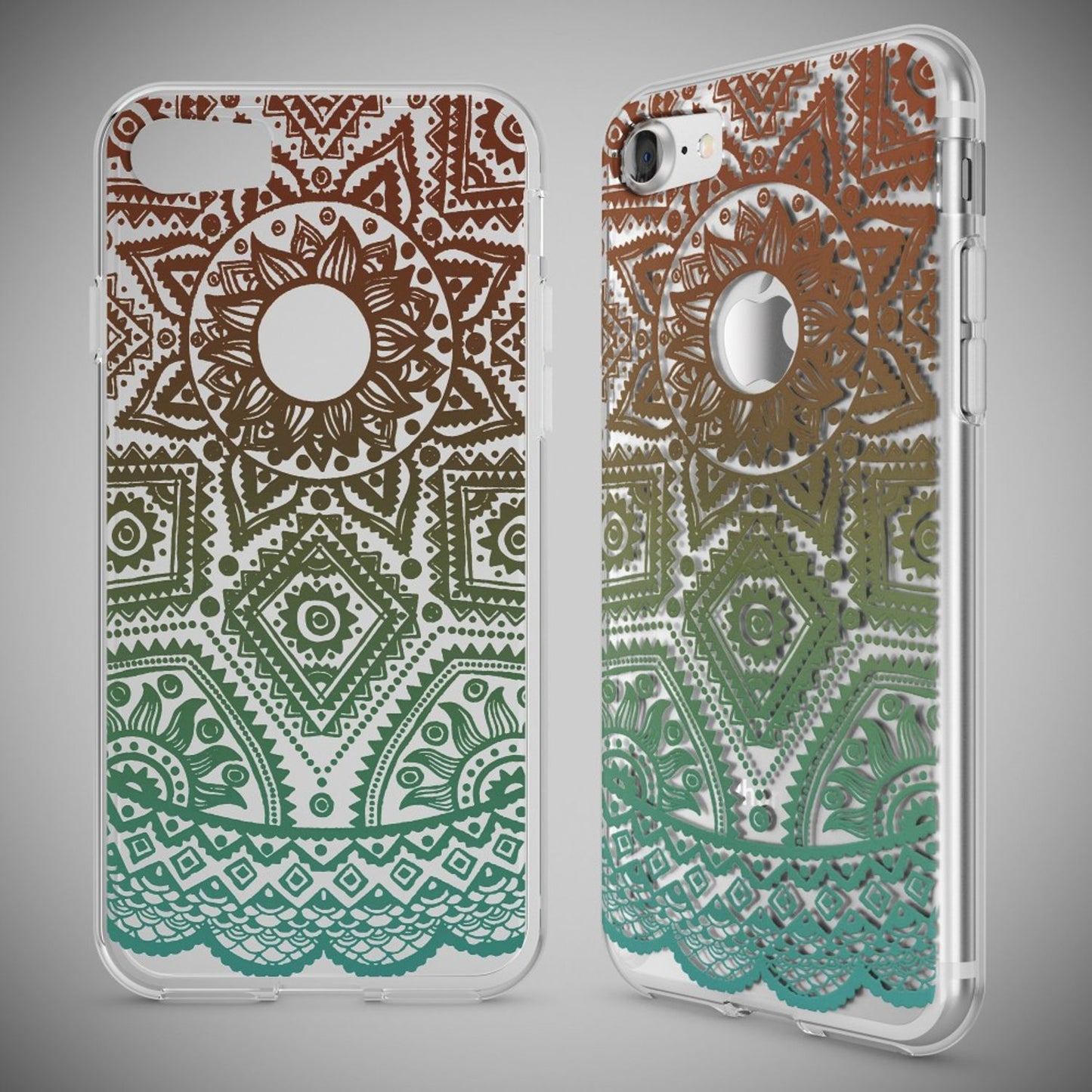 NALIA Handyhülle kompatibel mit iPhone 7, Slim Silikon Motiv Handy-Case Crystal Schutz-Hülle Dünn Durchsichtig, Etui Handy-Tasche Schale Back-Cover Transparent Bumper