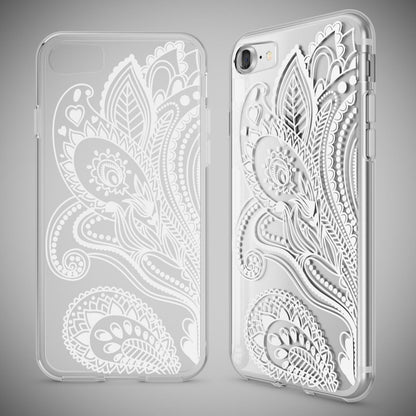 NALIA Handyhülle kompatibel mit iPhone 7, Slim Silikon Motiv Handy-Case Crystal Schutz-Hülle Dünn Durchsichtig, Etui Handy-Tasche Schale Back-Cover Transparent Bumper
