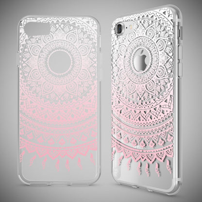 NALIA Handyhülle kompatibel mit iPhone 7, Slim Silikon Motiv Handy-Case Crystal Schutz-Hülle Dünn Durchsichtig, Etui Handy-Tasche Schale Back-Cover Transparent Bumper
